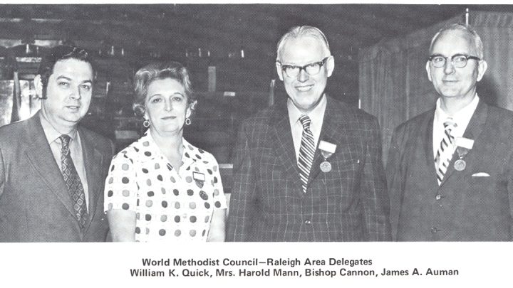 1971-1972-Clergy-Pictures-12th-World-Methodist-Conference-World-Methodist-Council-Raleigh-Area-Delegates-William-K-Quick-Mrs-Harold-Mann-Bishop-Cannon-James-A-Auman