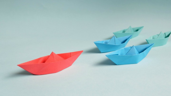 Boats with Leader