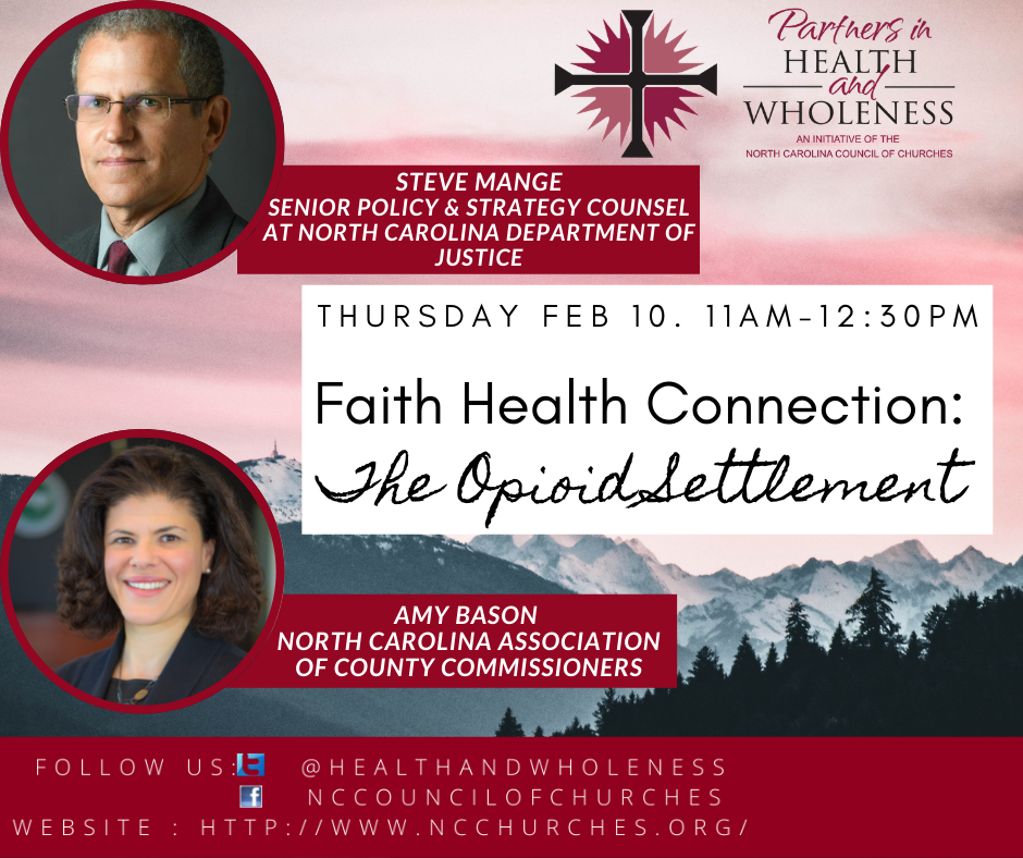 Faith Health Connection: The Opioid Settlement