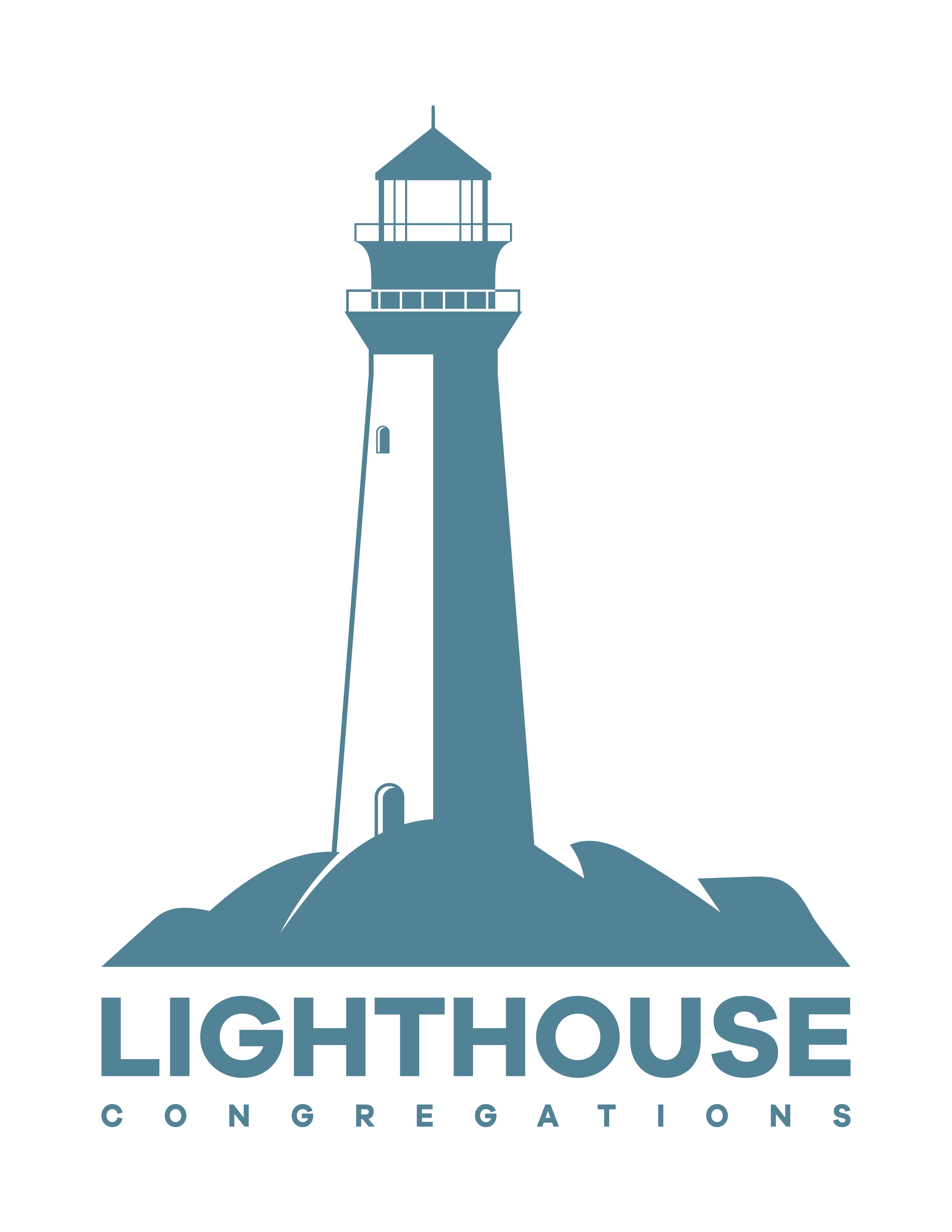 Lighthouse Congregations Logo (Plural), Blue, 2550x3300