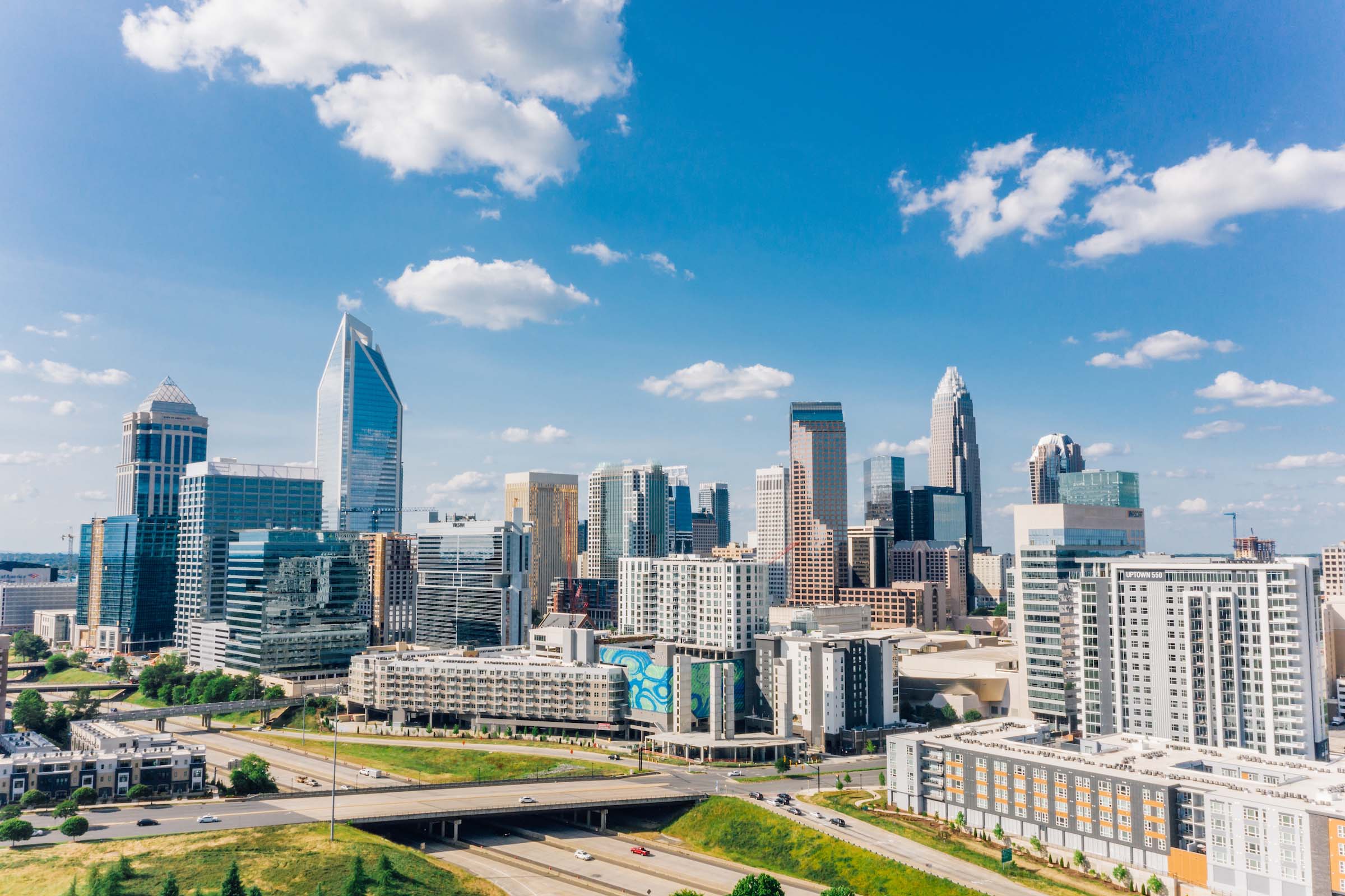 Uptown Charlotte Skyline in Daytime