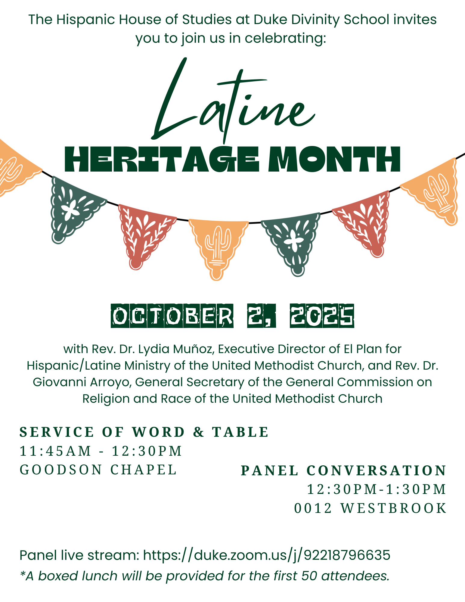 Latine Heritage Month at Duke Divinity School