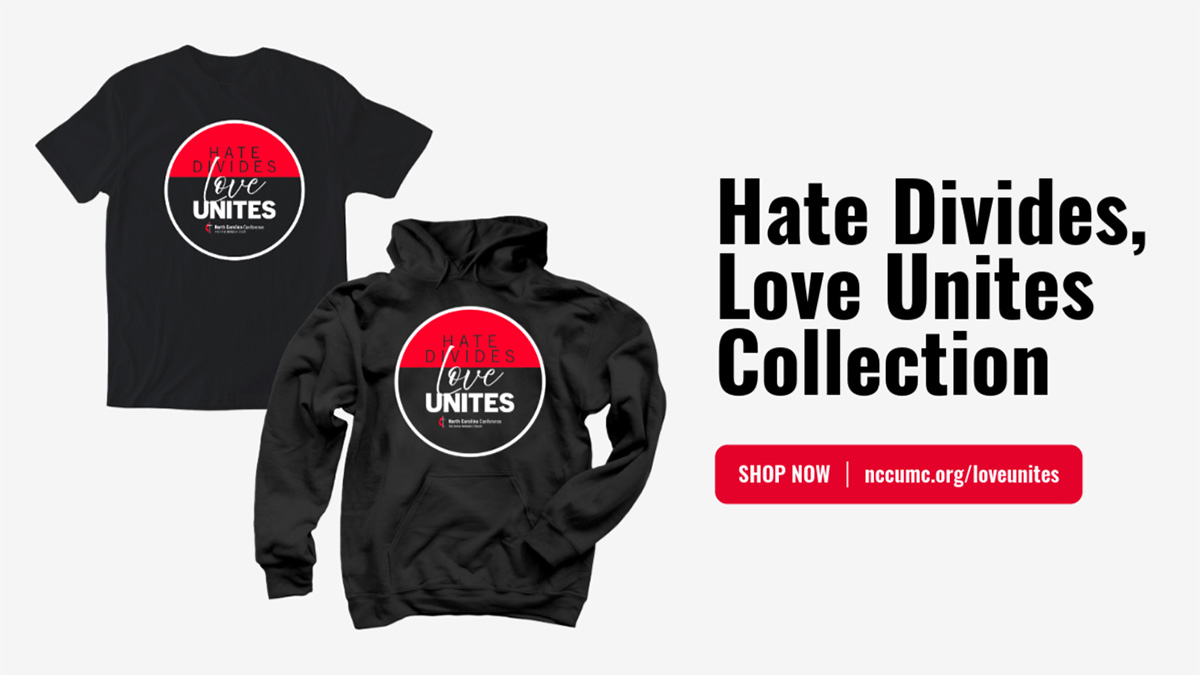 “Hate Divides, Love Unites” Apparel Available for a Limited Time!