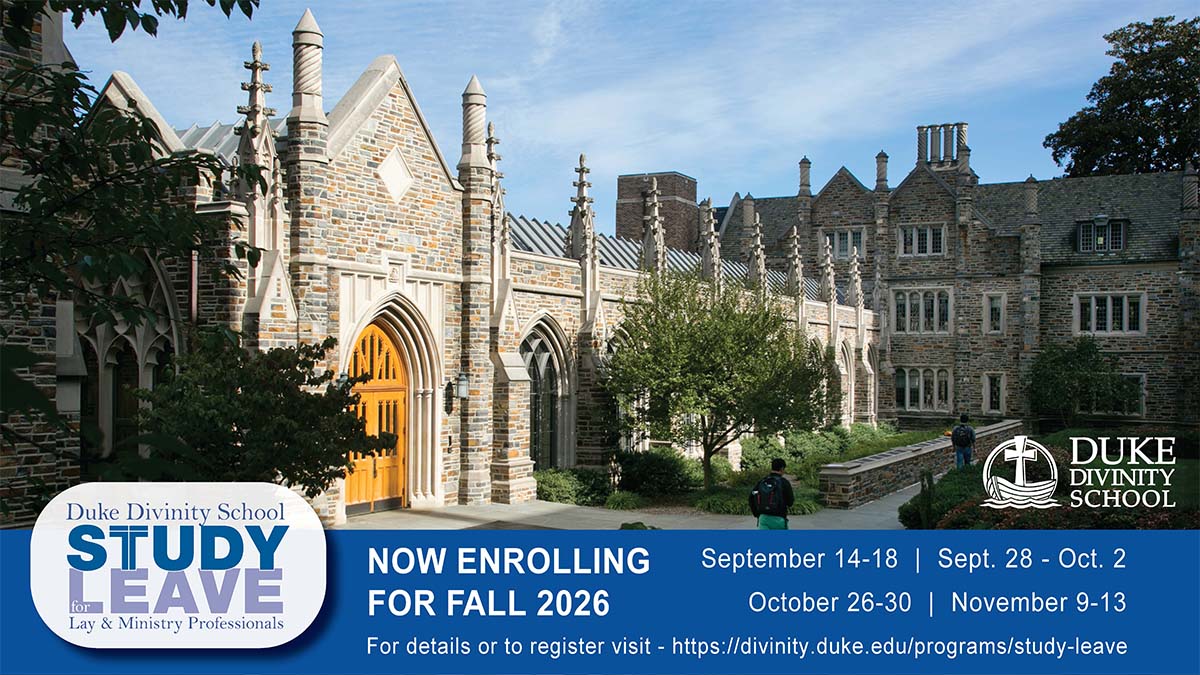 Duke Divinity School Fall 2026 Study Leave